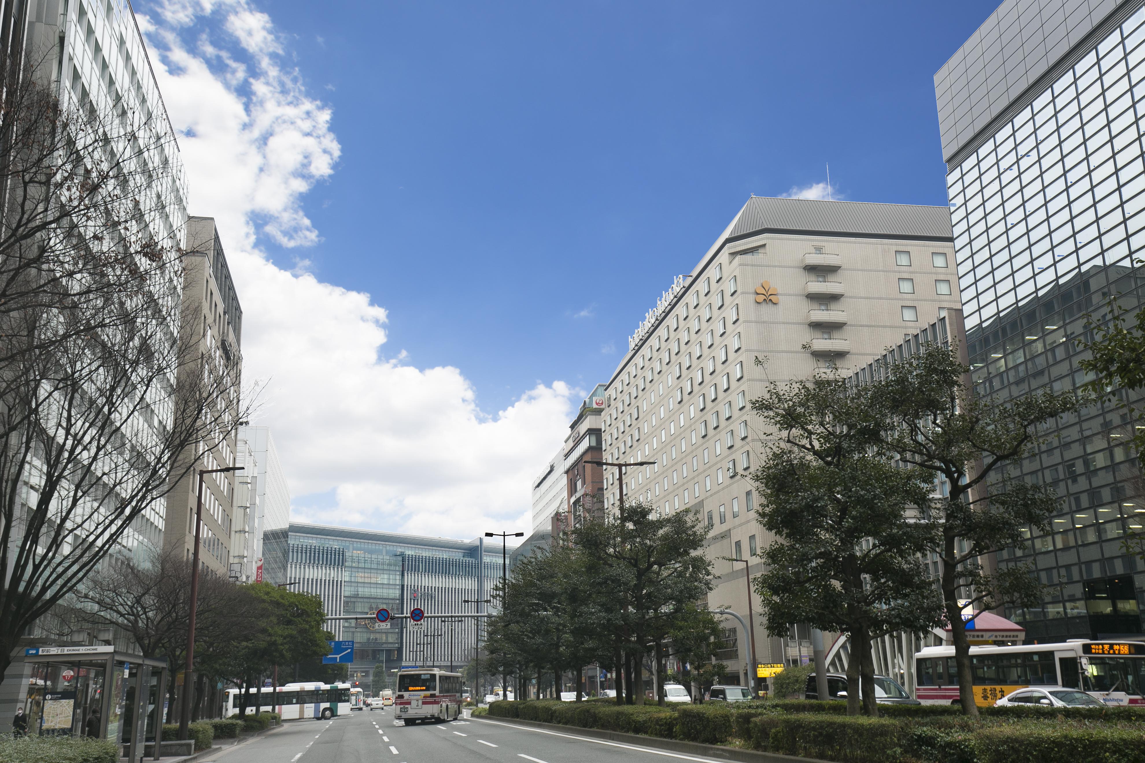 Hotel Nikko Fukuoka Фукуока Экстерьер фото The campus